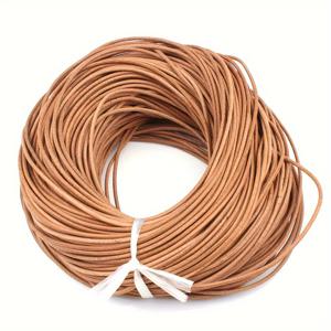 TEMU 5야드 라운드 인공 PU 가죽 로프 줄 주얼리 만들기 팔찌 목걸이 키체인 DIY 공예용 블랙, 내추럴 브라운 카키 1.0mm 1.5mm 2.0mm 3.0mm