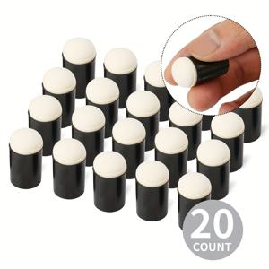 TEMU 20pcs 크래프트 손가락 스펀지 다버 드로잉 프로젝트 손가락 페인팅 스펀지 세트 카드 만들기, 페인팅, 스탬핑, 잉크용