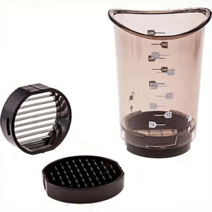 TEMU Chop2Cup 다기능 야채, 버섯, 계란 & 딸기 슬라이서 컵 - 안전 뚜껑이 있는 내구성 플라스틱 식품 절단기, 빠른 요리 준비용 수동 주방 도구, 식기세척기 사용 가능 - 가정 요리사 및 전문 주방에 이상적, 야채 썰기, 쉬운 보관, 날카로운 칼날, 바쁜 엄마들을 위한|야채다지기