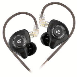 TEMU KZ EDX PRO X 인이어 다이내믹 드라이버 헤드폰 HIFI 베이스 음악 이어플러그 스포츠 소음 감소 헤드폰
