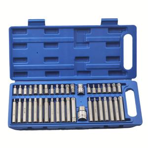 TEMU 40pcs 스타 배치 세트 수리 렌치 소켓 조합 자동 수리 소켓 자동차 육각 렌치 자동차 키트 자동차 출구 자동차 수리 드릴 비트 S2 스틸 재질 스크루 드라이버 슬리브