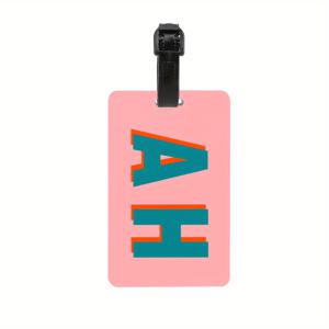 TEMU 맞춤형 실리콘 여행용 태그 - 개인화된 글자 디자인, 색상이 바래지 않는 스타일리시한 여행 액세서리 - 데이, 생일 및 휴일에 완벽한 선물