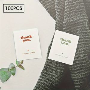 TEMU 40개, 100개, 또는 300개의 팩으로 THANK YOU 접착 라벨, 다용도 선물 포장 장식 라벨, 상자 밀봉 라벨, 상업용 제품 포장 라벨, 선물 상자 장식 가방 포장 라벨, 생일과 결혼 파티 장식에 완벽합니다.