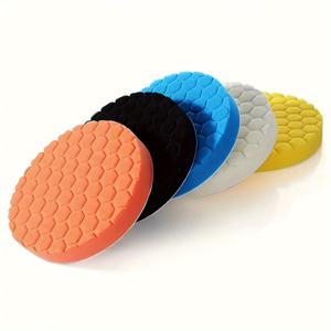 TEMU 5개 보트 폴리싱 스폰지 세트, 왁싱 자동차 청소 패드, 버핑 폼 스폰지, , 자동차 및 해양 세부 작업용