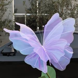 TEMU 1개 3D 나비, 인공 나비 웨딩 장식, 가정 및 정원용 나비, 신부와 파티 장식, 사계절 내내 축제 분위기, 홈 , 야외 장식, 가족 장식