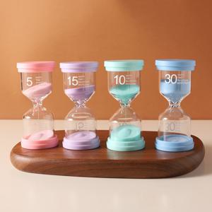 TEMU 1개/4개 컬러풀 모래시계 - 5분, 10분, 15분, 30분 게임용, 교실 및 주방 장식, 시간 관리 도구, 교사 및 교육자용