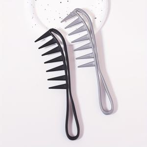 TEMU 2개 와이드 이빨 빗, 전문용 습식 헤어 빗, 모든 헤어 타입에 적합