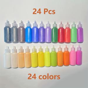 TEMU 24-팩 아트 샌드 세트, 천연 석재 컬러풀 샌드 병, DIY 페인팅, 샌드 아트 및 웨딩 장식용 크리에이티브 크래프트 샌드