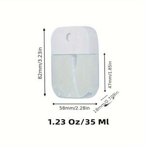 TEMU 휴대용 리필 스프레이 병 1.23 Oz 1.58 Oz-미니 카드 모양, 미세 분무 병, 투명 미니, 이동 중, 얼굴 무향, 여행 및 화장품에 적합