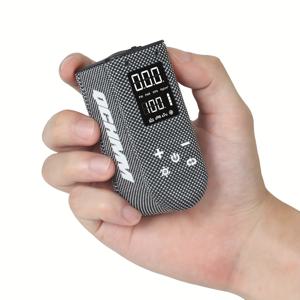 TEMU QCHMM 초소형 USB 충전식 자전거 펌프, 디지털 LCD 압력 게이지, 100PSI, 메모리 기능 - 및 슈레이더 밸브용 휴대용 전기 자전거 펌프, 내구성 있는 ABS 소재, 그레이, 세련된 디자인, 견고한 구조|전기자전거