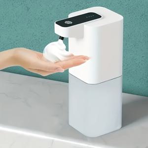 TEMU 핫투 터치리스 폼 핸드 소프 디스펜서 - USB 충전식, 위생적이고 사용하기 쉬운 홈 욕실용, 크리스마스/할로윈 선물 장식