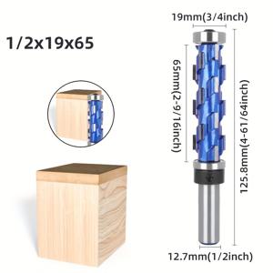 TEMU 1Pc 1/2Inch 샤프크 전문 스파이럴 플러시 트림 라우터 비트 세트 (더블 베어링 포함), 매끄러운 모서리 절단을 위한 정밀 목공 도구, 내구성 및 다재다능한 트리밍