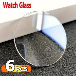 TEMU 6개입 27mm-43mm 원형 강화유리 보호 필름 스마트워치 커버, Amazfit, Xiaomi, for Samsung, Huawei 호환