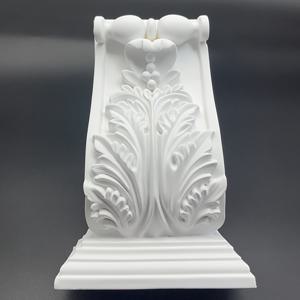 TEMU 클래식 프렌치 스타일 장식 천장 브래킷: 13.6cm/5.35인치 X 8.39인치 X 21.3cm/8.39인치, 화이트 폴리에스터, 쉬운 설치, 가정 장식에 적합
