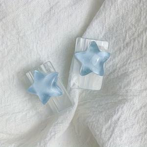 TEMU 2-팩 3D 별 케이블 보호 커버, TPU 소재, for iPhone 15/14/13/12용, 배터리 포함되지 않음, 휴대전화 액세서리