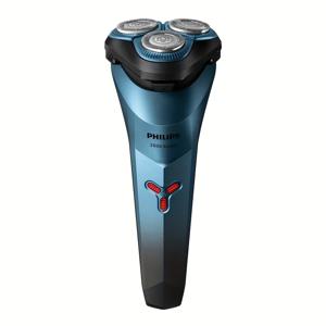 TEMU 필립스 시리즈 2000 전기 면도기 S2313 파워컷 블레이드, 4차원 플로팅 디자인 에어 쿠션 쉐이빙 헤드, 저마찰 컴포트 링, IPX7 방수 건식 및 습식 이중 면도, 인체공학적 디자인, 풍속 커팅 시스템, USB 충전 1시간 충전으로 40분 배터리 수명