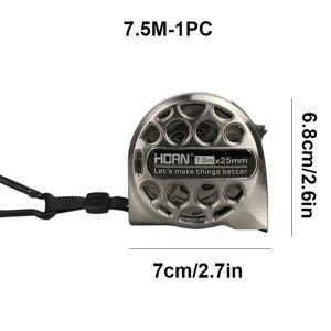 TEMU PC 리트랙터블 테이프, 양면 스케일 방수 휴대용 측정자, 중공 디자인 가정 농업 산업 목공용 스틸 줄자|줄자