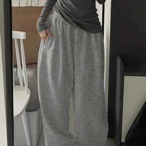 TEMU 여성용 바지 - 겨울 트라우저, 비침 방지 원단, 세탁기 사용 가능, 우아한 캐주얼 & 포멀룩 일상 및 특별 행사용 - 가을/겨울 시즌 의류, 편안한 착용감, 폴도버 커프 디자인, 부드러운 소재