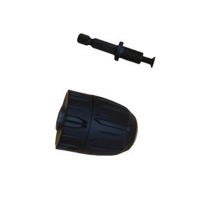 TEMU 3/8인치 키리스 드릴 척 어댑터, 0.8-10mm 임팩트 드라이버 육각 핸들, 빠른 연결 변환 도구, 비전기 금속 척 변환기, 3/8-24UNF 브래킷 - 내구성 있는 금속 구조, SAE 및 미터 드릴용 다용도 호환성, 퀵 릴리스 메커니즘 - DIY 프로젝트용 전기 드릴 액세서리