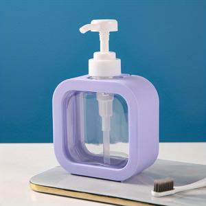 TEMU 1개 300ml/500ml 투명 핸드 세니타이저 디스펜서 병, 가정용 비누 디스펜서, 샴푸 용기, 푸시 타입 샤워 젤 병, 플라스틱 스퀴즈 로션 빈 리필 가능 병 - 보호