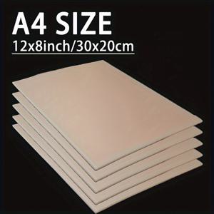 TEMU 3/5개 A4 타투 연습 피부, 8x12인치 양면 실리콘 시트 3mm 두께 실제 피부처럼 늘어남