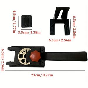 TEMU 1개 3-12mm (10구멍) 도움이 드릴 가이드, 드릴링 템플릿, 나무 도움이용 조절 가능한 드릴링 사이즈, 미끄럼 방지 드릴링 가이드 나무 도움이용 직선 구멍 목공 위치 조절 도구, 가구 공장 및 목공 애호가를 위한