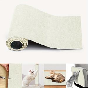 TEMU 1/2/3개 자체 접착 고양이 긁기 패드, 40*100cm 자르기 및 모양 변경 가능, 재사용 가능, 쉬운 DIY 설치, 고양이 나무, 벽, 소파 가구 보호용 고양이 긁기 패드, 크리스마스 장식