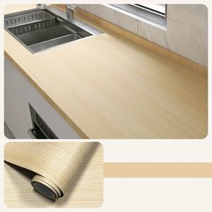 TEMU 리얼리스틱 우드 그레인 방수 및 오일 저항성 PVC 자체 접착 필름 - 부엌 벽면, 카운터탑, 테이블탑, 캐비닛 리페이스킹용 쉬운 DIY 홈 개선 - 휴일 및 연중 장식용 디자인 | 셀프 스티커 랩, 나무 주방 액세서리