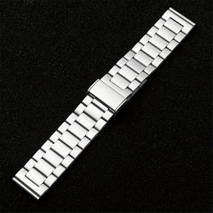 TEMU 2색 스테인레스 스틸 시계 스트랩, 20mm/22mm, 삼성 7/6/5/44mm/40mm/3/45mm/41mm 기어 S3 클래식 , 화웨이 워치 GT4 3/2/2e, 방수 아님, 배터리 없음, 플립 버클 포함.