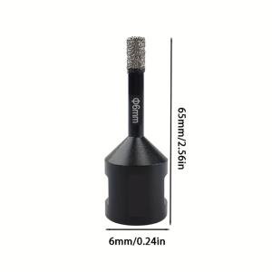 TEMU M14 스레드 건식 진공 브레이즈 드릴 비트 세라믹 타일 세라믹 타일 대리석 그라니트 벽돌- 금속 전기 없음