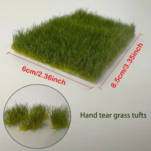 TEMU 12-16mm 길이 모델 건축 정적 잔디 무늬 미니어처 장식 모델 만들기 잔디 정적 잔디 무늬 모델 만들기 잔디 장식 HO N 스케일 철도 모델링 다이오라마 미니어처 하비 데스크탑