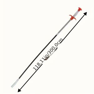 TEMU 1pc 확장 가능한 싱크 배수 클리너, 4-클로우 파이프 막음 제거기, 봄 플러밍 도구, 주방 욕실용, 머리카락 및 오염물질 포착기, 수동 작동, 전기 필요 없음