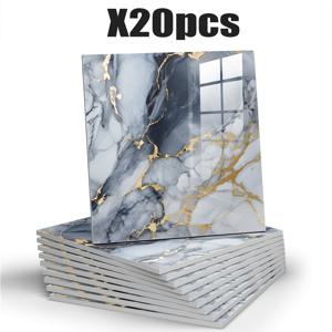 TEMU 10/20개 럭스마블러 피엘 앤 스틱 샤워 타일, 방수 PVC 벽 패널, 공간 테마 사각형 벽 걸이 장식, 욕실, 주방, 거실 - 11.8