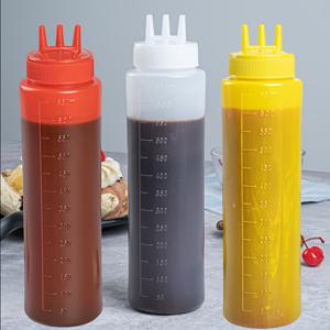 TEMU 3개 650ml 스퀴즈 병 - 소스, 드레싱 및 잼용 다용도 3홀 디자인 - 바비큐, 야외 캠핑 및 피크닉에 완벽 - 내구성 있는 플라스틱, 손세척 전용 - 필수 주방 액세서리