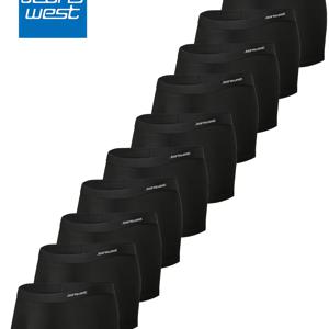 TEMU 트루비스 브랜드 +8% 할인 JEANSWEST 남성 속옷 10팩 슬리키 파이버 소재 편안한 통기성 클래식 블랙 박서브릭