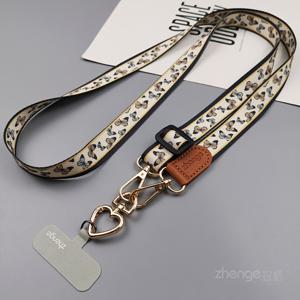 TEMU 컬러풀 패턴의 모바일 폰 랜야드 크로스바디 스트랩, 목이 졸라붙지 않는 긴 넓은 넥밴드와 메탈 버클, 내구성 있는 휴대폰 케이스 유니버설
