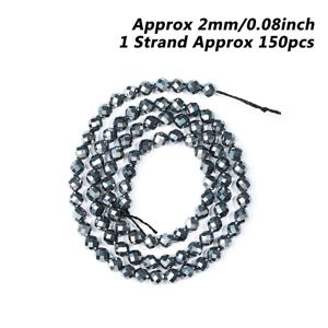 TEMU 1 세트 자연석 테라헤르츠 다면 보석, 2mm 3mm 4mm 원형 여유 공간 작은 보석 DIY 보석 만들기, 팔찌, 펜던트, 목걸이, 손수 제작 액세서리 공예 용품|목걸이|팔찌|은목걸이