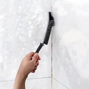 TEMU 1pc 다용도 하드 브리스틀 간 청소 브러시, 깊은 타일 그라우트 및 크리브 청소 도구, 욕실, 주방, 거실, 침실, 화장실 - 전기 없음, 플라스틱 재질, 강한 손잡이
