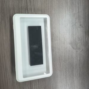 TEMU 1pc 360도 회전식 방수 ABS 샤워 폰 홀더, 안티-안개 투명 브래킷, 욕실 및 화장실용 플라스틱 샤워 커튼에 적합|샤워커튼