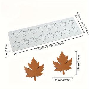 TEMU 메이플 펜던트 레이스 쿠션 꽃 프랑스 디저트 창의적인 트레이 실리콘 모양 케이크 베이킹 장식 도구