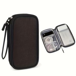 TEMU 여행용 전자기기 정리함 - 보조배터리, 충전 케이블, 마우스 및 USB 액세서리용 디지털 가방|보조배터리