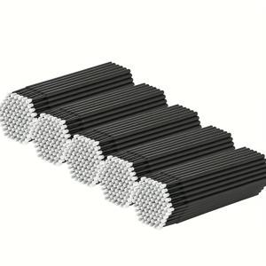 TEMU 속눈썹 연장 및 메이크업용 100개 블랙 브러쉬 - 2.0mm 정밀 브러시 헤드, 무향, 전원 필요 없음, 푹신한 흰색 브러시, 화장 도구 및 액세서리, 메이크업 적용 | 슬림한 핸들 디자인 | 내구성 있는 합성 브러시