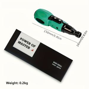 TEMU 녹색 전기 드라이버, 고토크 충전식 코드리스 전동 공구, USB 충전, 휴대용 손전동 드라이버, 가정용, 전동 드릴|다기능 공구|충전식 배터리
