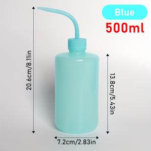 TEMU 150ml/250ml/500ml 안전 병통 물 주입 도구 소형 세척 병 플라스틱 소형 물 주입통 실내 식물용 Succulent 물 주입통 경제성 플라스틱 스케일 넓은 입구 스케일 레이블을 갖춘 의료 Succulent 청소 세척 세척