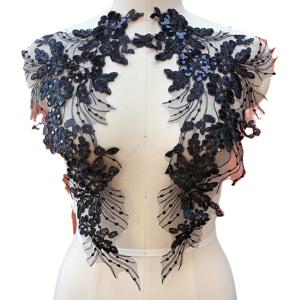 TEMU 3D 레이스 자수 패치 세트 - 정교한 컷아웃 디자인, 폴리에스터 원단, 5가지 색상(화이트/레드/골든/블랙) 웨딩 드레스, 이브닝 가운 & DIY 패션 액세서리용, 수제 장식, 고급스러운 드레스 꾸미기, 섬세한 자수, 우아한 디테일, 공예 애호가를 위한 제품