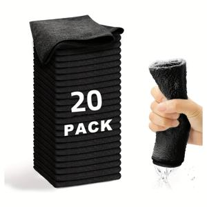 TEMU 20/50개, 마이크로파이버 청소 천, 식기 세척용 천, 다목적 청소 타월, 가정용 걸레, 주방 욕실 청소 타월, 내구성 강한 흡수력 좋은 타월, 얼룩 및 기름 제거 용이, 청소 도구, 할로윈 선물