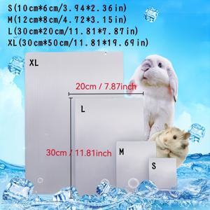 TEMU 1pc 애완동물 냉각 알루미늄 플레이트, 토끼, 햄스터, 치니라 - 열 저항성 건조제 디스펜서, 내구성 및 쉬운 청소, 여름 열 완화에 이상적, 소형 동물 냉각 플레이트 | 현대적인 애완동물 액세서리 | 효율적인 건조제 제거