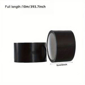 TEMU RV용 자체 접착 수리 테이프 1개 - 골든 크랙 패턴 블랙 - 시트, 소파, 자동차 가죽, 핸드백, 재킷, 가구 및 신발용 쉬운 수리 패치 프로젝트 솔루션