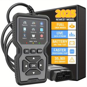 TEMU 고급 자동차 OBD2 스캐너 진단 도구, 1996년 이후 대부분의 차량에 적합하며 10개 언어 지원