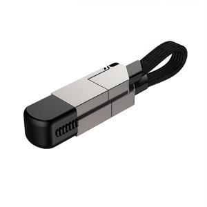 TEMU 아이폰, 샤오미 레드라이스, 원플러스 및 샤오미 원 플러스를 위한 4인치 초고속 충전 USB 타입 C 알루미늄 합금 데이터 케이블, USB C 충전 및 데이터 동기화 케이블, 모바일 파워를 위한 최고의 선택, 소형이고 휴대하기 편리함